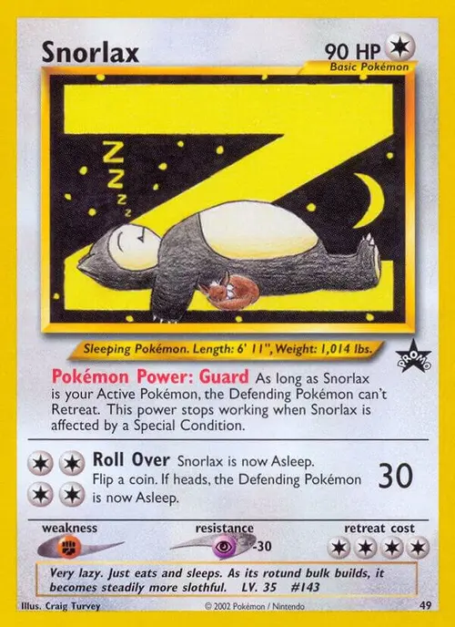 Snorlax card art