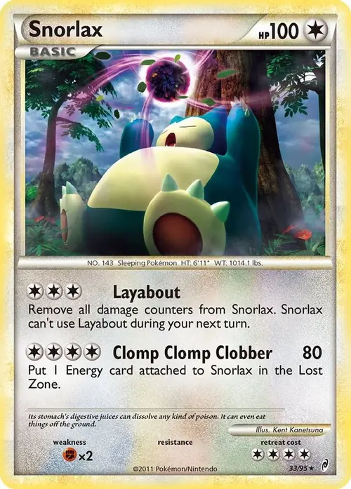 Snorlax card art