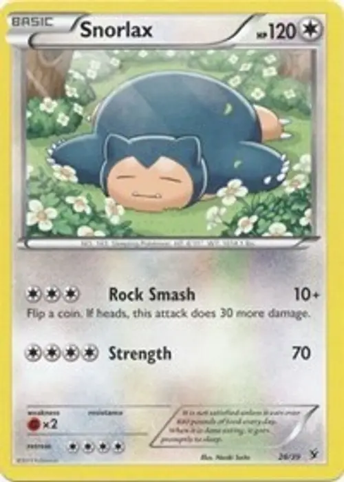 Snorlax card art