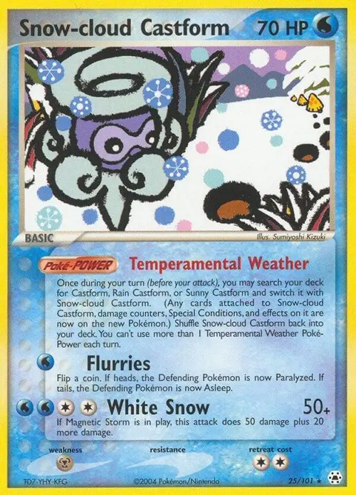 Snow-cloud Castform card art