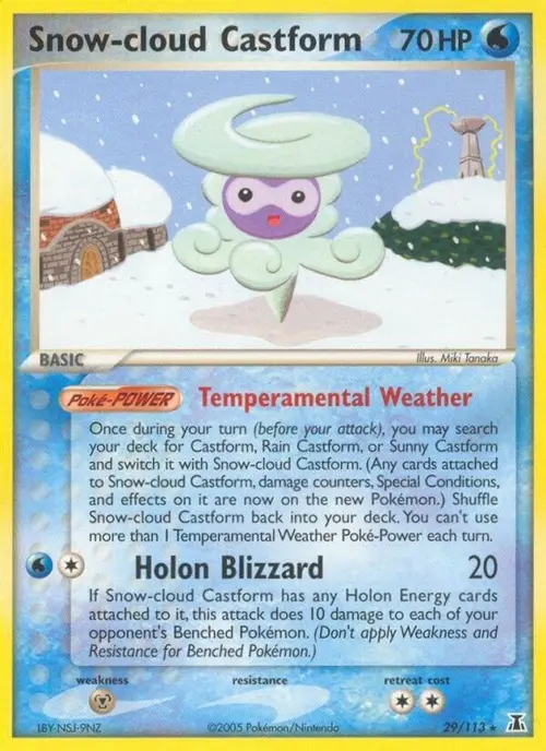 Snow-cloud Castform card art