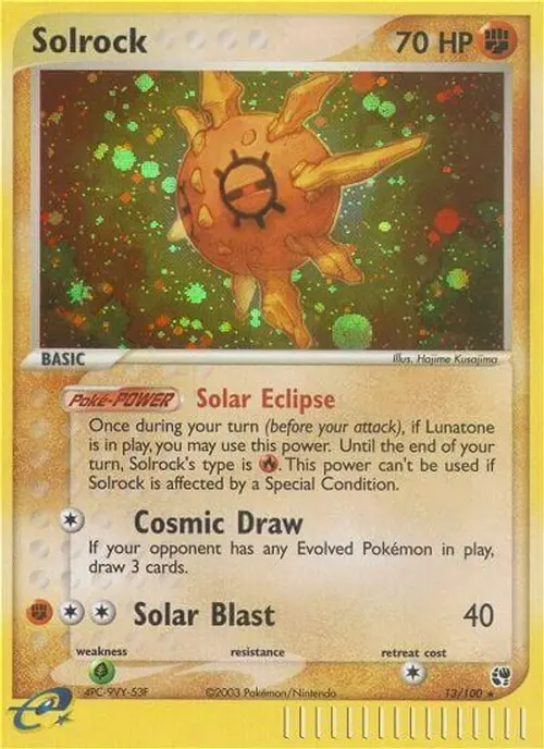 Solrock card art