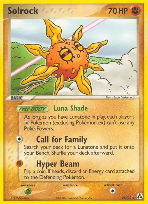 Solrock card art