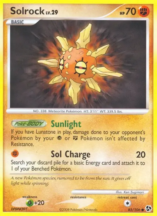 Solrock card art