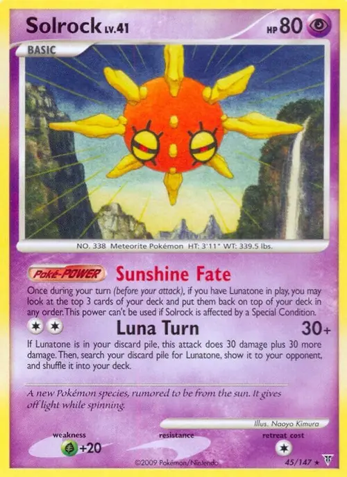 Solrock card art