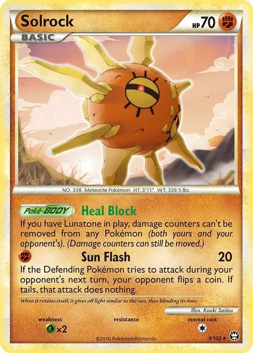 Solrock card art