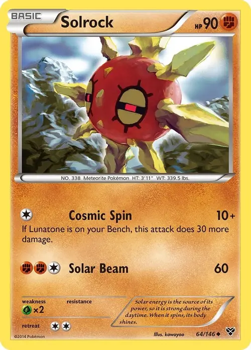 Solrock card art