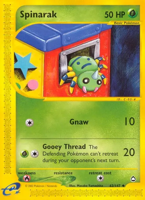Spinarak (62) card art