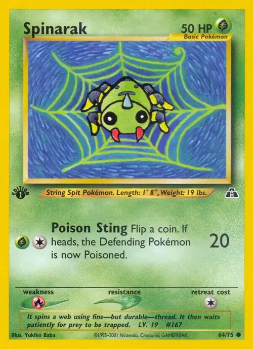 Spinarak card art