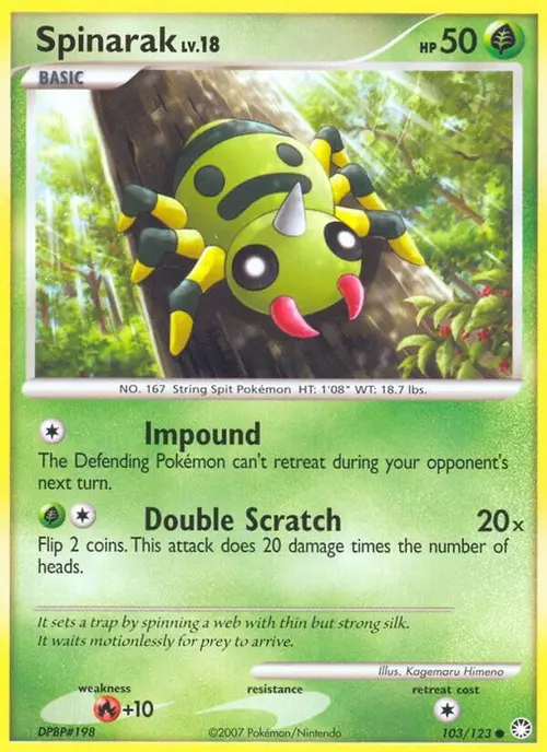 Spinarak card art