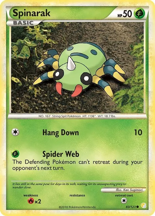 Spinarak card art