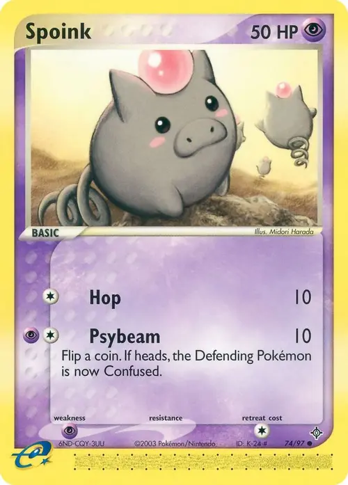 Spoink - 74/97 card art