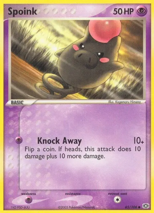 Spoink - 065/106 card art