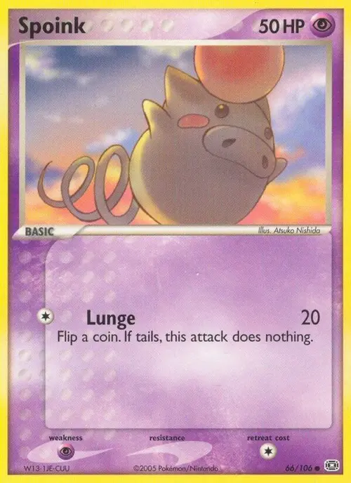 Spoink - 066/106 card art