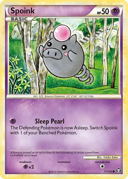 Spoink card art