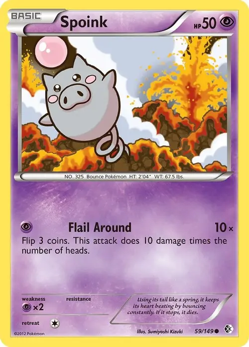 Spoink card art