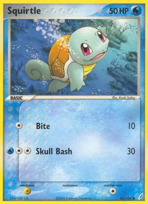 Squirtle - 063/100 card art