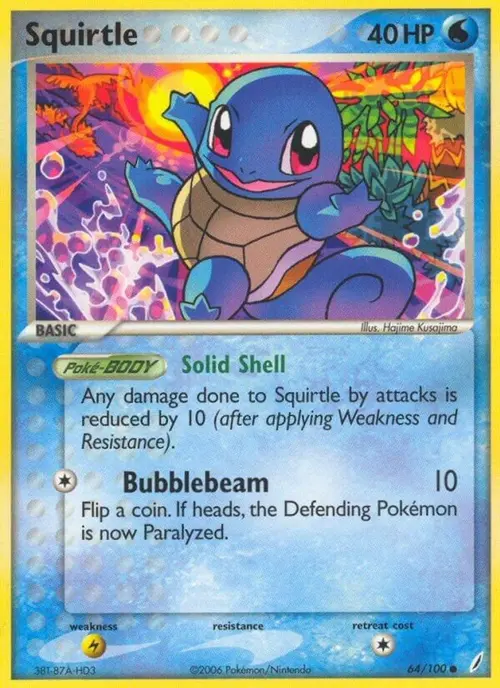 Squirtle - 064/100 card art