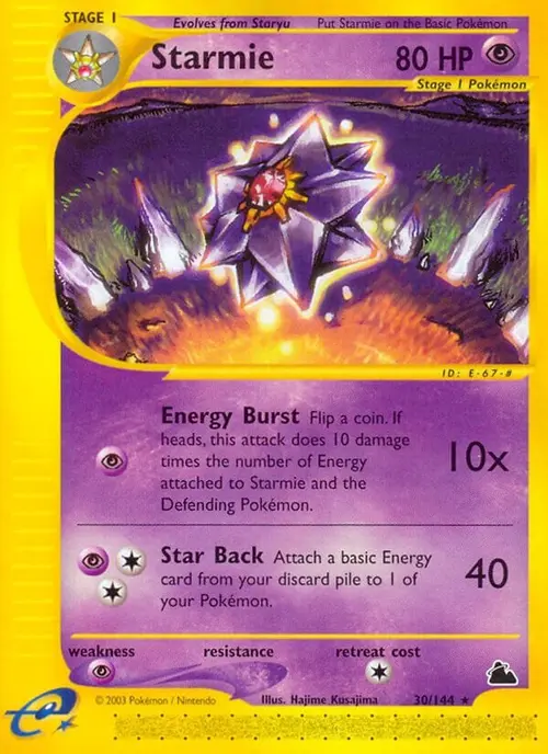 Starmie (30) card art