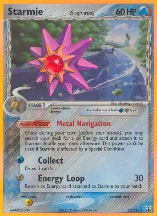 Starmie - 015/113 (Delta Species) card art