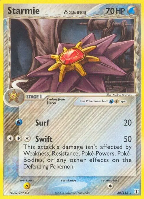 Starmie - 030/113 (Delta Species) card art