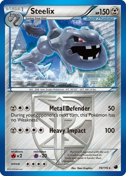 Steelix (Team Plasma) card art