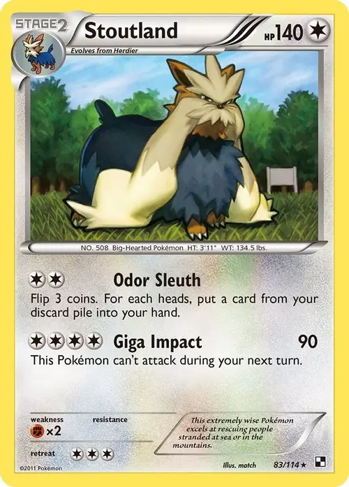 Stoutland card art