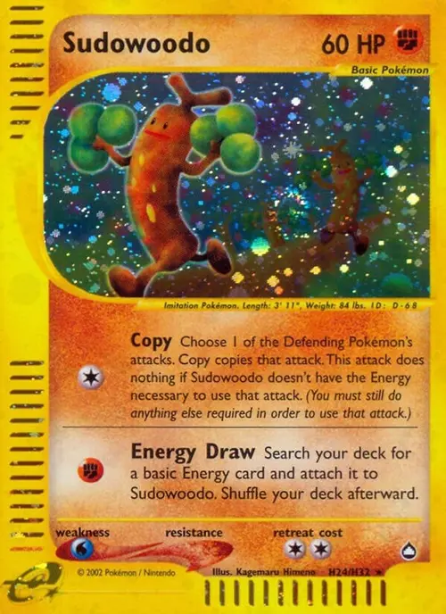 Sudowoodo (H24) card art