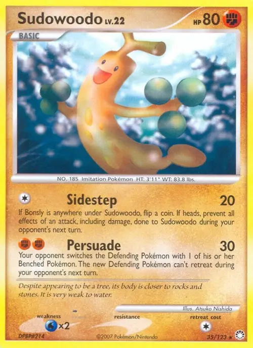 Sudowoodo card art