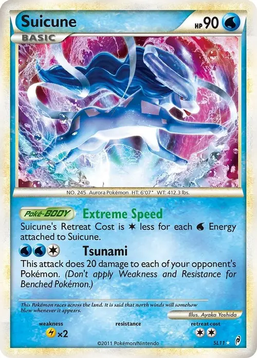Suicune (Shiny) card art