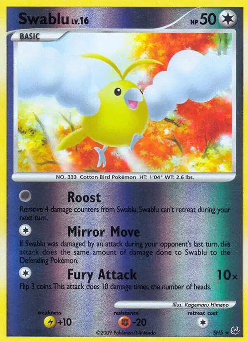 Swablu (Shiny) card art