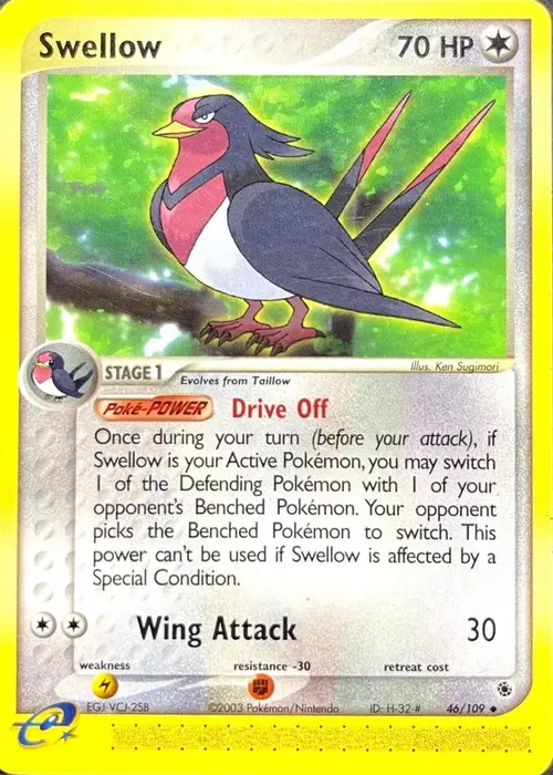 Swellow card art