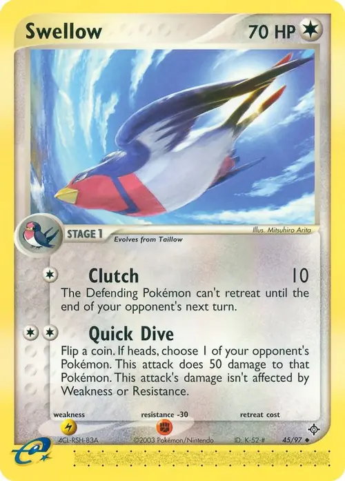 Swellow card art