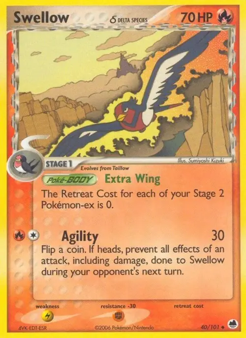 Swellow (Delta Species) card art