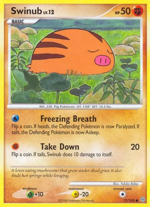 Swinub card art