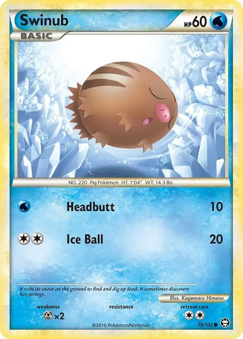 Swinub card art