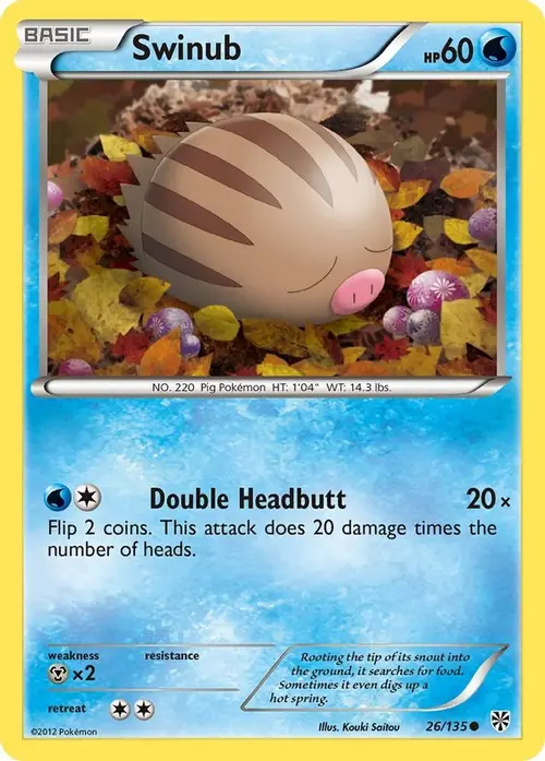Swinub card art