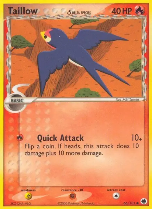 Taillow (Delta Species) card art