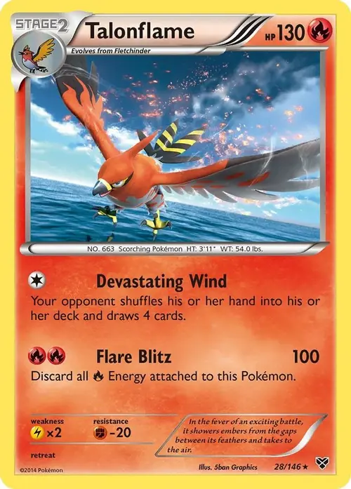 Talonflame card art