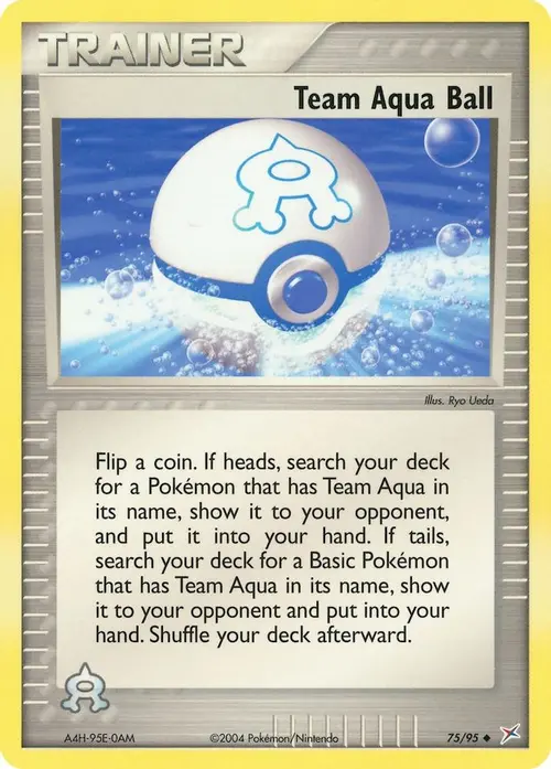 Team Aqua Ball card art