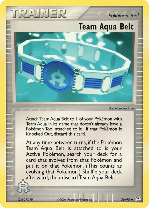 Team Aqua Belt card art