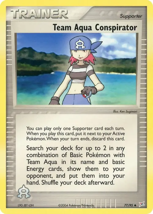 Team Aqua Conspirator card art