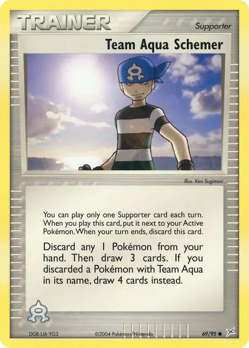 Team Aqua Schemer card art
