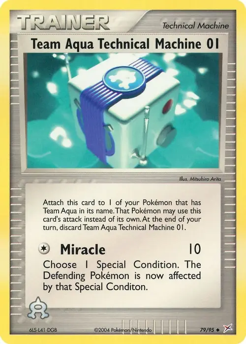 Team Aqua Technical Machine 01 card art
