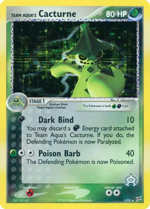 Team Aqua's Cacturne card art