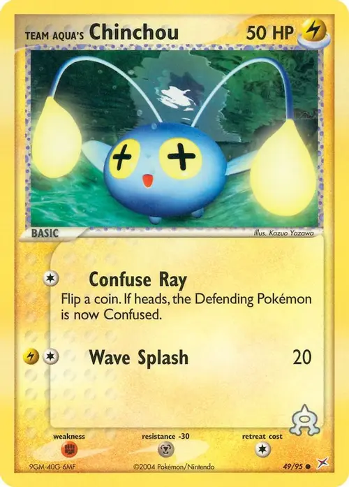 Team Aqua's Chinchou card art