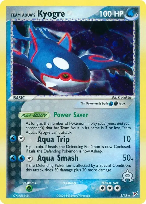 Team Aqua's Kyogre card art