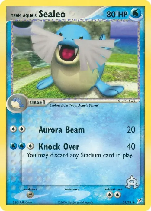 Team Aqua's Sealeo - 31/95 card art