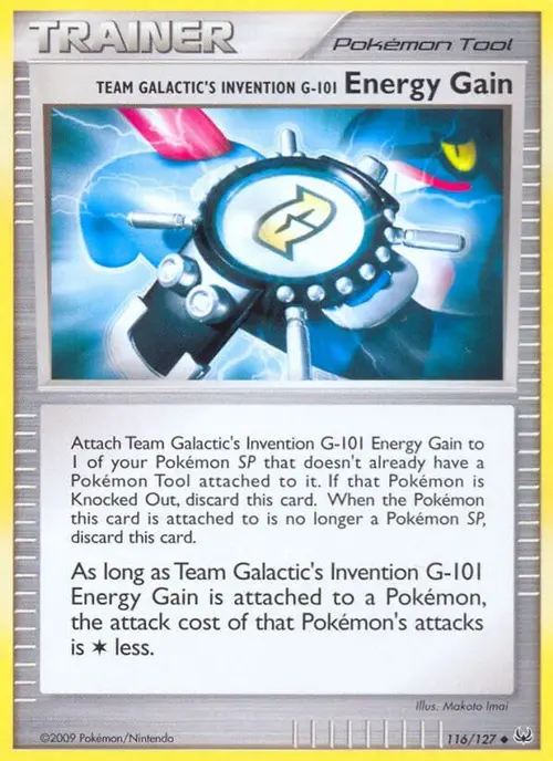 Team Galactic's Invention G-101 Energy Gain card art