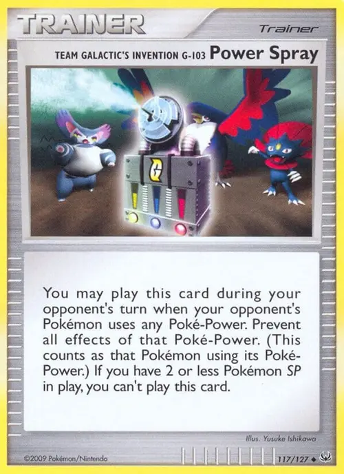 Team Galactic's Invention G-103 Power Spray card art